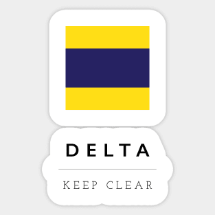 Delta: ICS Flag Semaphore Sticker